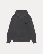 Basic STÜSSY Pigment Dyed Black Hoodie