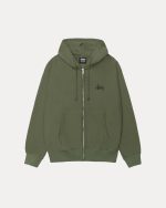Basic STÜSSY Olive Hoodie