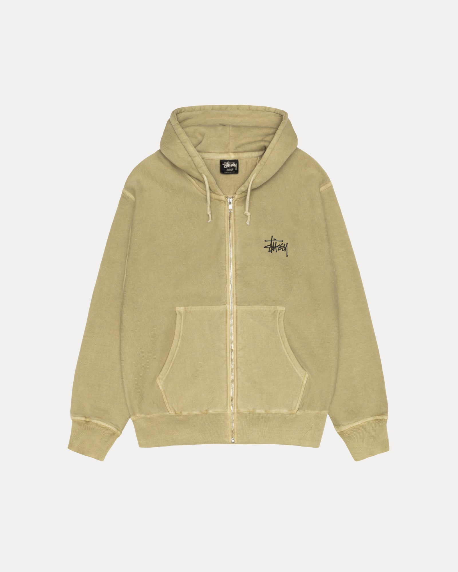 1975001_ELMM_1.jpg Basic STÜSSY Pigment Dyed Zipper Hoodie - Image 1