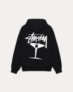Stussy Martini Black Zip Hoodie - Image 2