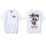 Stussy T-Shirt White Violet