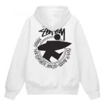 Stussy Hoodie White Surfboard