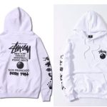 Stussy Hoodie White Tripartite Joint
