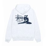Stussy Relax Hoodie Ash Heather