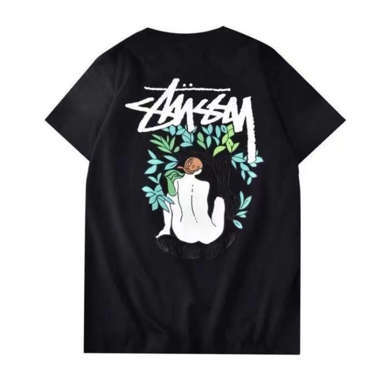 Stussy-T-Shirt-Black-Jungle-Goddess.jpeg Stussy T-Shirt Black Jungle Goddess - Image 1