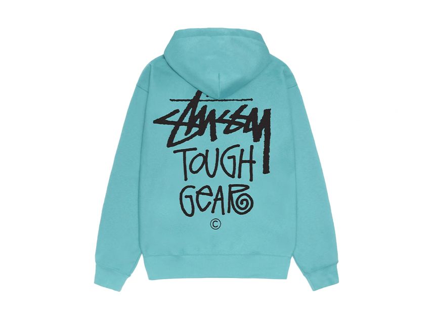 Stussy-Tough-Gear-Hoodie-Ocean.jpg Stussy Tough Gear Hoodie Ocean - Image 1