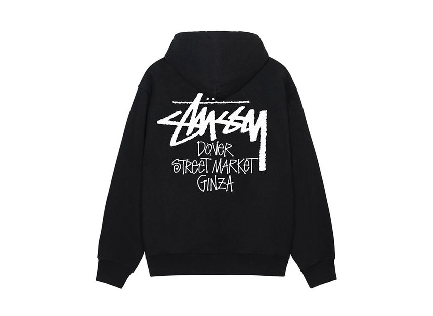 Stussy-x-Dover-Street-Market-Ginza-Hoodie-Black.jpg Stussy x Dover Street Market Ginza Hoodie Black - Image 1