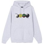 Stussy Hoodie Grey Taiji And 8 Balls